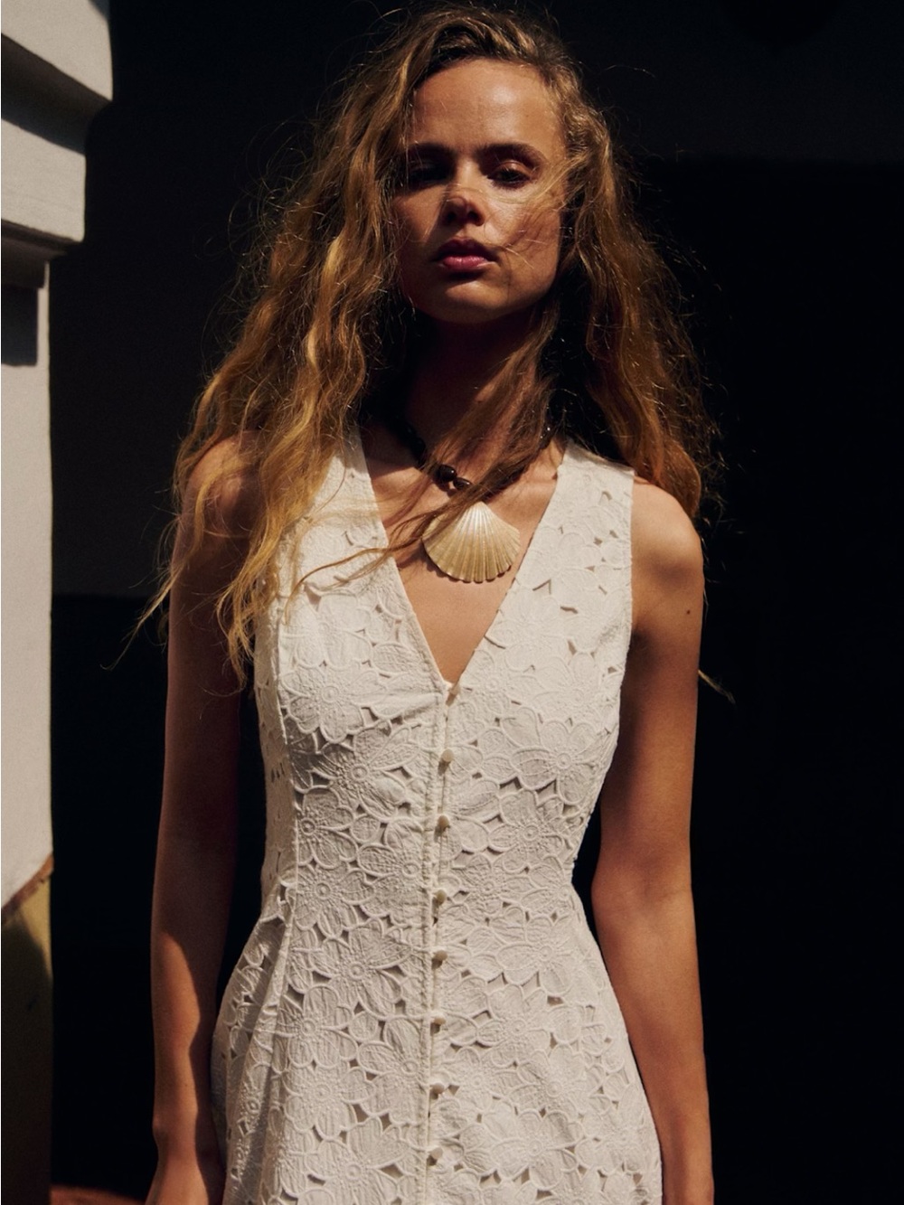 ISO: Sezane Fitia Ecru Guipure Lace